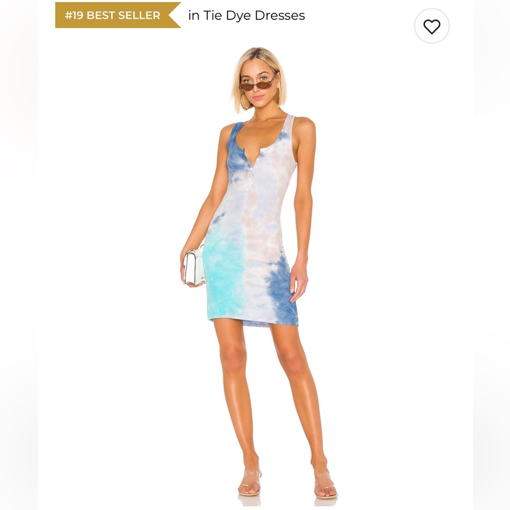 Michael Lauren Tie-Dye runner dress in galaxy wash, Small.